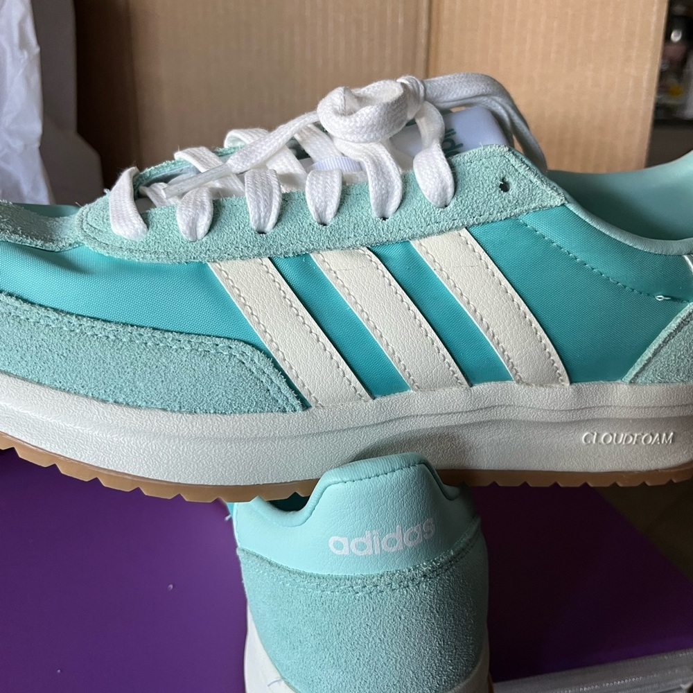 Adidas Cloudfoam Sneakers in Aqua Blue